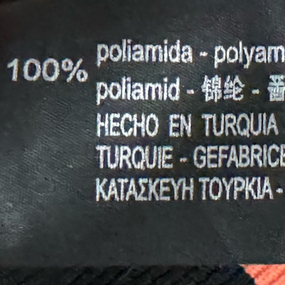 New ZARA Knit Women’s Short Sleeve Off Shoulder Stripe Shirt Sz S Coral Black - Picture 5 of 7